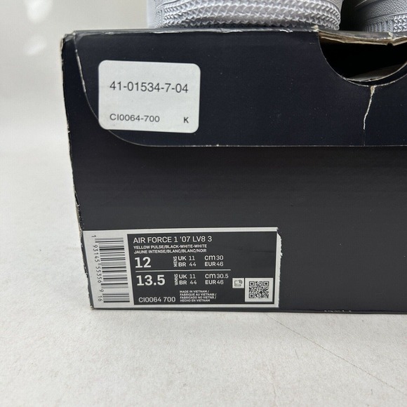 Nike Shoes Air Force 1 Low 07 LV8 3 “Yellow Pulse” 2024 - Picture 5 of 5